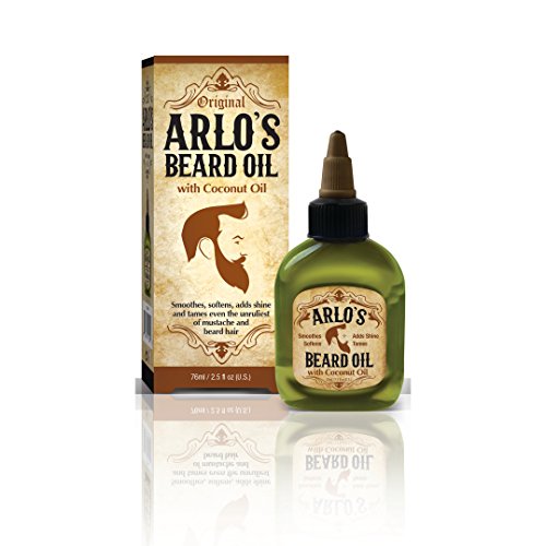 Arlo's Beard Oil - Softens & Conditions, Repels Dandruff - Coconut Oil, 2.5oz