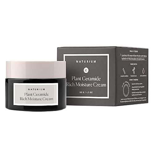 Naturium Moisture Cream - Hydrating, Anti-Aging, Plant-Derived Ceramides - 1.7 oz