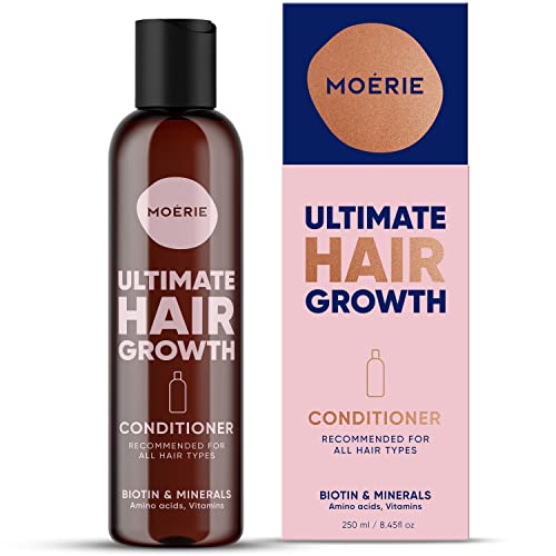 Moerie Hair Growth Conditioner - Boosts Thickness & Strength, Vegan, Paraben-Free - 8.45oz