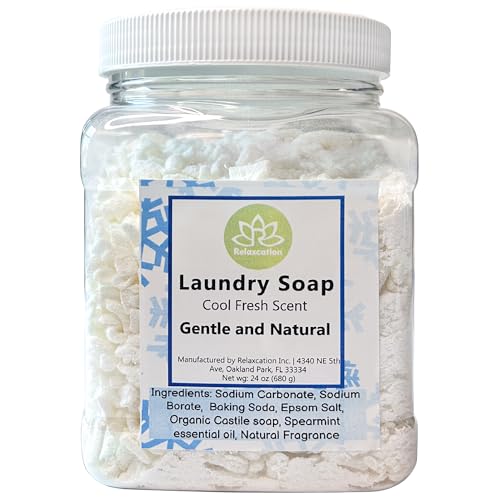 Natural Laundry Detergent - Deep Cleaning, Hypoallergenic, 5 Safe Ingredients - 65 Loads