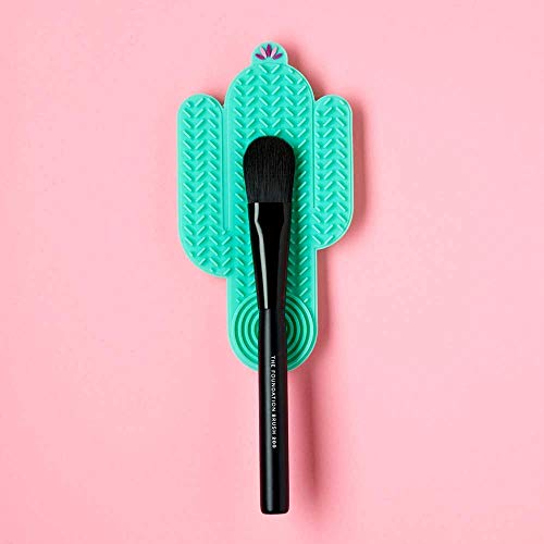 3INA Cactus Cleanser - Quick Makeup Brush Cleaner, Flexible Silicone Ridges - Travel-Sized 1 pc