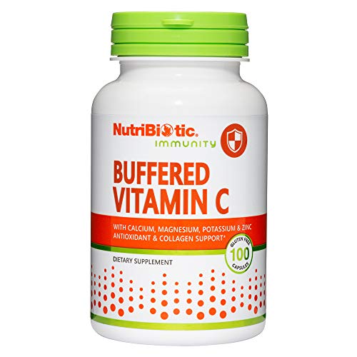 NutriBiotic Buffered Vitamin C - Antioxidant Support, Non-GMO, Gluten Free - 500mg, 100 Caps