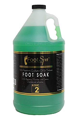 Foot Spa Foot Soak - Cleanses & Refreshes with Eucalyptus & Peppermint Oil - 128 Oz Gallon