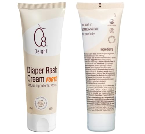 Oeight Baby Diaper Rash Cream - Natural Skin Protection, Gentle Formula - 2.53oz