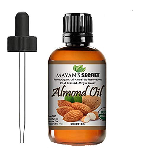 Mayan's Secret Body Oil - Nourishing Moisturizer for Skin, Hair & Face - Organic Sweet Almond 4oz
