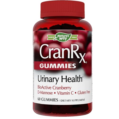 Nature's Way CranRx Cranberry Gummies - Urinary Health Support with D-Mannose & Vitamin C - 60ct