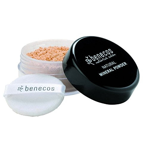 benecos Loose Mineral Powder - Anti-Ageing, Moisture-Absorbing, Vegan - Golden Hazelnut