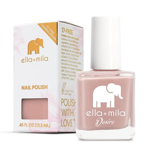 ella+mila Desert Suede Nail Polish - Quick Dry, 17-Free, Vegan & Cruelty-Free - 0.45 Fl.Oz.