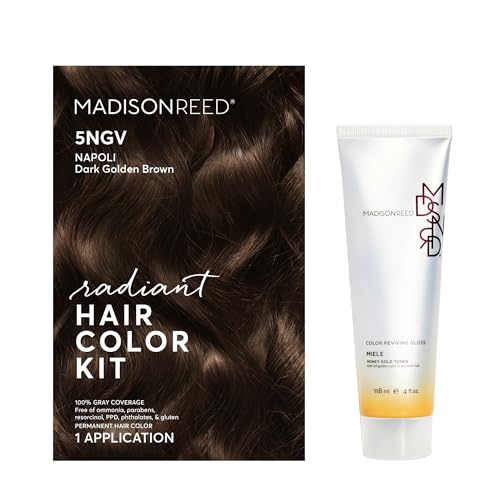 Madison Reed Hair Care Set - Radiant Color & Shine, Keratin-Enriched Gloss - Napoli Brown