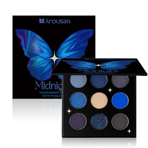 Arousar Eyeshadow Palette - Vibrant Matte & Shimmer, Long-Lasting, Cruelty-Free - 9 Colors