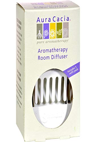 Aura Cacia Aromatherapy Room Diffuser - Effortless Aroma, 10 Refill Pads Included