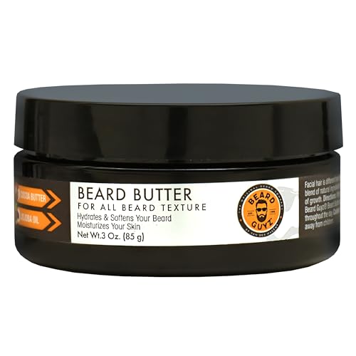 Beard Guyz Beard Butter - Moisturizes Dry Beards, Relieves Itchiness - 3 oz Shea & Mango Formula