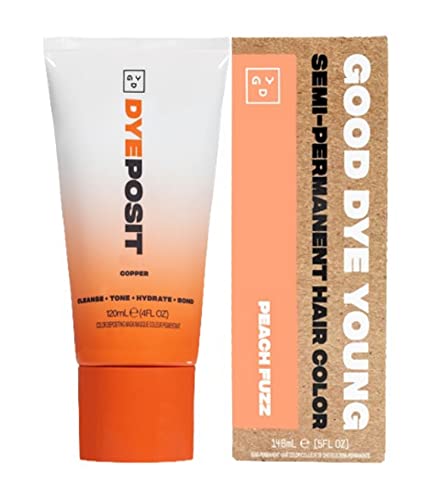 Good Dye Young Hair Dye - Vibrant Copper & Peach Fuzz, Nourishing, Vegan Formula - 4oz