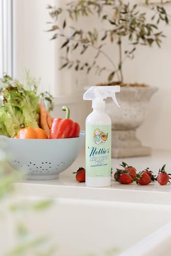 Nellie's Fruit & Veggie Wash - Removes Pesticides, Odorless & Tasteless - 16 fl oz