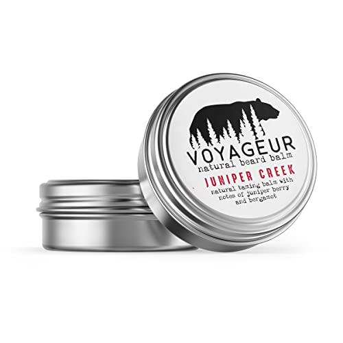 Delight Naturals Voyageur Beard Balm - Nourishing, Natural Ingredients, Juniper & Bergamot - 2oz