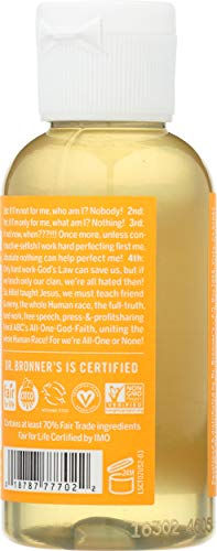 Dr. Bronner's Body Soap - USDA Organic, Non-GMO, Fair Trade, Citrus Scent - 2 fl oz