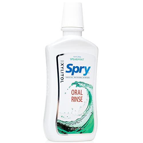 Spry Xylitol Mouthwash - Fresh Breath, Enamel Support, Natural Ingredients - 16 fl oz