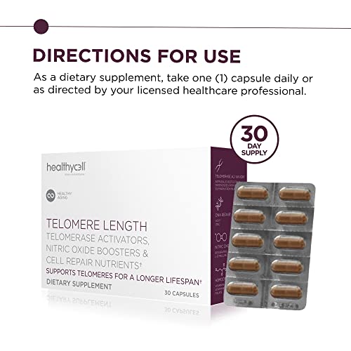 Healthycell Telomere Length + AC-11 - Supports DNA Repair & Anti-Aging - 30 Capsules