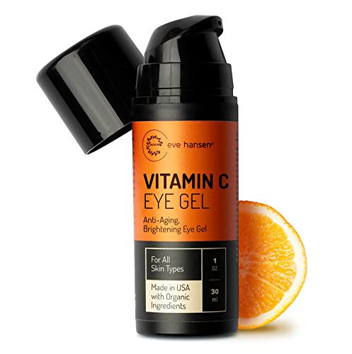 Eve Hansen Vitamin C Eye Gel - Reduces Dark Circles & Puffiness, Hydrating Formula - 1 oz