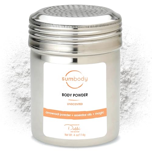 Sumbody Body Powder - Sweat Absorption, Gentle Care for All Skin Types - 4oz Talc Free