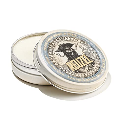 Reuzel Beard Balm - Moisturizes & Styles, Cruelty-Free, Wood & Spice Scent - 1.3 oz