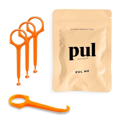 PUL Clear Aligner Removal Tool - Hygienic, Ergonomic Design for Easy Use, Pink - Pack of 4