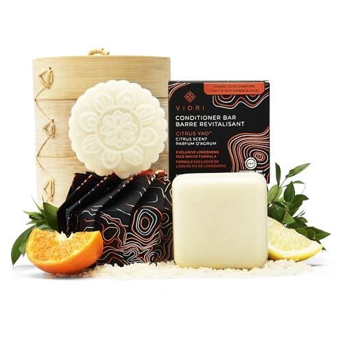 Viori The Foundation Bundle - Nourishing Rice Water Shampoo & Conditioner Set - Citrus Scent