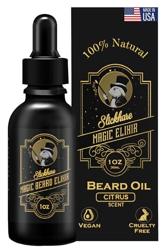 Slickhare Magic Beard Elixir - Nourishing Organic Oil for Healthy Beard Growth - 1 Fl Oz