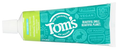 Tom's of Maine Travel Size Anticavity Toothpaste - Natural Cavity Protection, Fresh Mint - 3oz