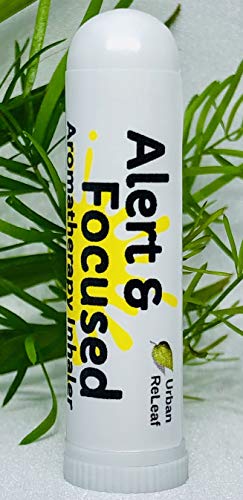 Urban ReLeaf Aromatherapy - Energizing Focus Aid, Natural Essential Oils - Pocket Size Inhaler