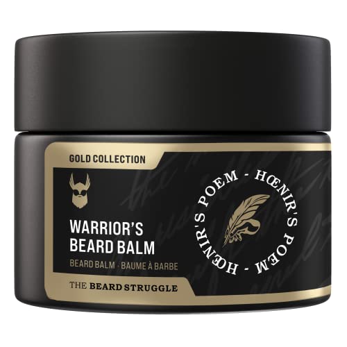 The Beard Struggle Warrior's Beard Balm - Nourishes, Vegan, Cruelty-Free, Cologne Scent - 50g