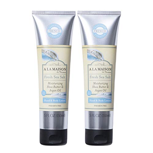 A LA MAISON Body Lotion - Deep Hydration, Argan Oil & Shea Butter, Fresh Sea Salt - 5oz, 2 Pack