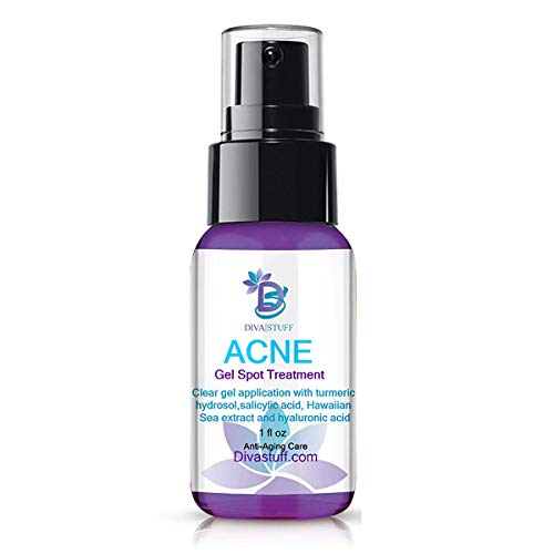 Diva Stuff Acne Treatment Kit - Fast-Acting, Hydrating Formula with Salicylic Acid - 1.7oz
