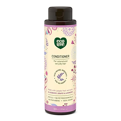 ecoLove Natural Conditioner - Nourishes & Repairs Dry, Color-Treated Hair with Lavender - 17.6oz