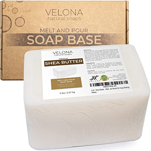 Velona Shea Butter Soap Set - Nourishing, Non-GMO, Natural Ingredients - 5 LB Melt & Pour