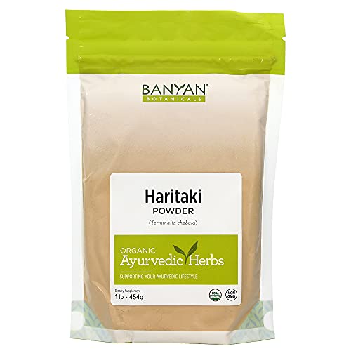 Banyan Botanicals Haritaki Powder - Detox & Rejuvenate, Organic & Fair Trade - 1 Pound