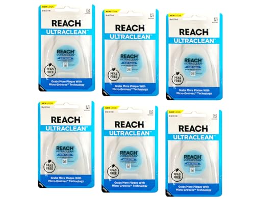 Listerine Ultraclean Dental Floss - Removes 61% More Plaque, Mint Flavor - 6 Pack