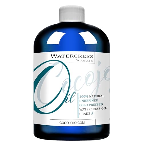 Dr Joe Lab Watercress Seed Oil - Natural Hydration for Skin & Hair, 100% Pure Unrefined - 8oz