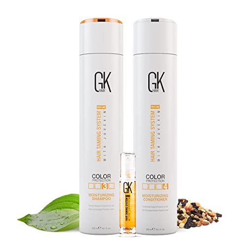 GK HAIR Color Protection Hair Care Bundle - Hydrating Shampoo & Conditioner, Argan Oil - 2-Pack