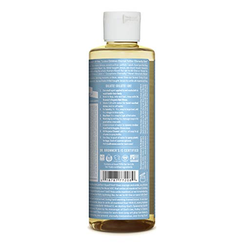 Dr. Bronner's Pure-Castile Liquid Soap - Organic Oils, For Sensitive Skin, Vegan - 8oz