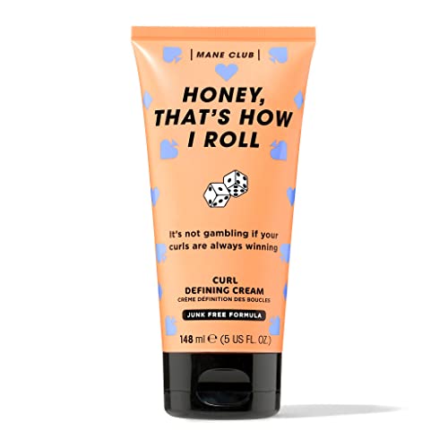 MANE CLUB Hair Cream - Defines Curls, Moisturizes, Cruelty-Free, Vegan - 5 Oz