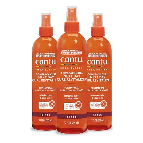 Cantu Hair Care Set - Revives Curls with Pure Shea Butter, No Harsh Ingredients - 12 fl oz, 3 Pack