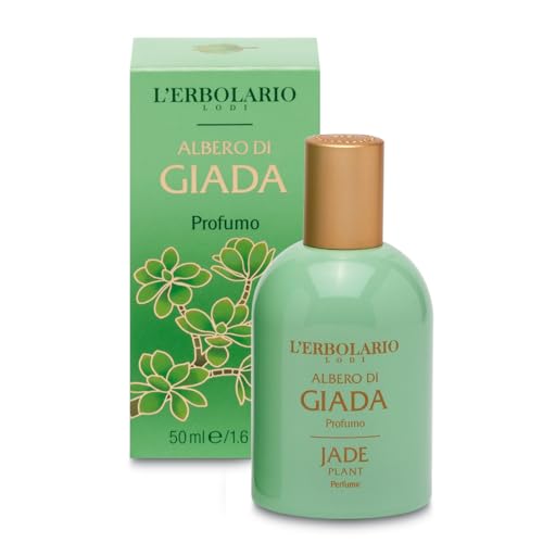 L'Erbolario Jade Plant Perfume - Uplifting Floral Fragrance, Organic & Allergy-Safe - 1.6oz EDP