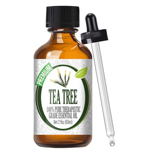 Healing Solutions Tea Tree Essential Oil - 100% Pure, GC-MS Tested - 60ml with Eyedropper