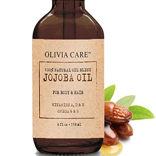 Olivia Care Jojoba Oil - Hydrating Multi-Use Moisturizer with Vitamins & Antioxidants - 4oz