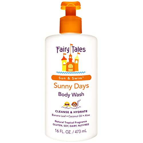 Fairy Tales Kids Shampoo & Body Wash - Removes Chlorine, Nourishes with Aloe - 16oz