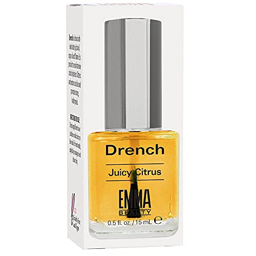 EMMA Beauty Drench Cuticle Oil - Nourishes & Hydrates Cuticles, 12+ Free, Juicy Citrus - 0.5 fl. oz.