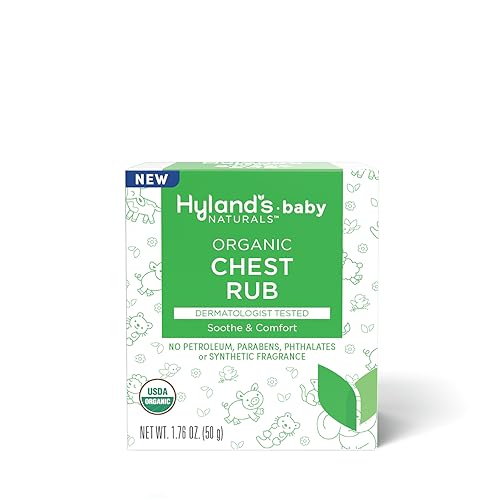 Hyland's Baby Organic Chest Rub - Soothing Balm with Lavender, Peppermint & Chamomile - 1.76 Oz