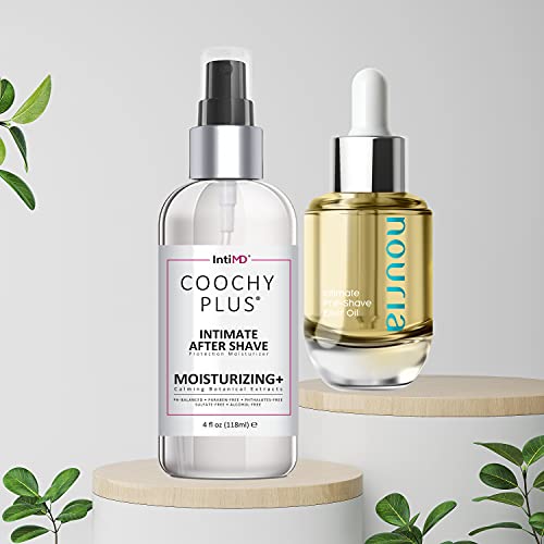 Coochy Plus After Shave Balm Kit - Razor Burn Relief, Hydrating Oils, Hypoallergenic - 2 oz