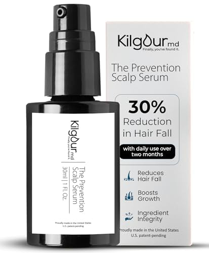 KilgourMD Scalp Serum - Reduces Hair Fall, Promotes Growth, Dermatologist-Developed - 30ml